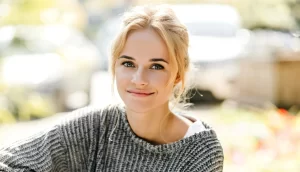 young hopeful woman