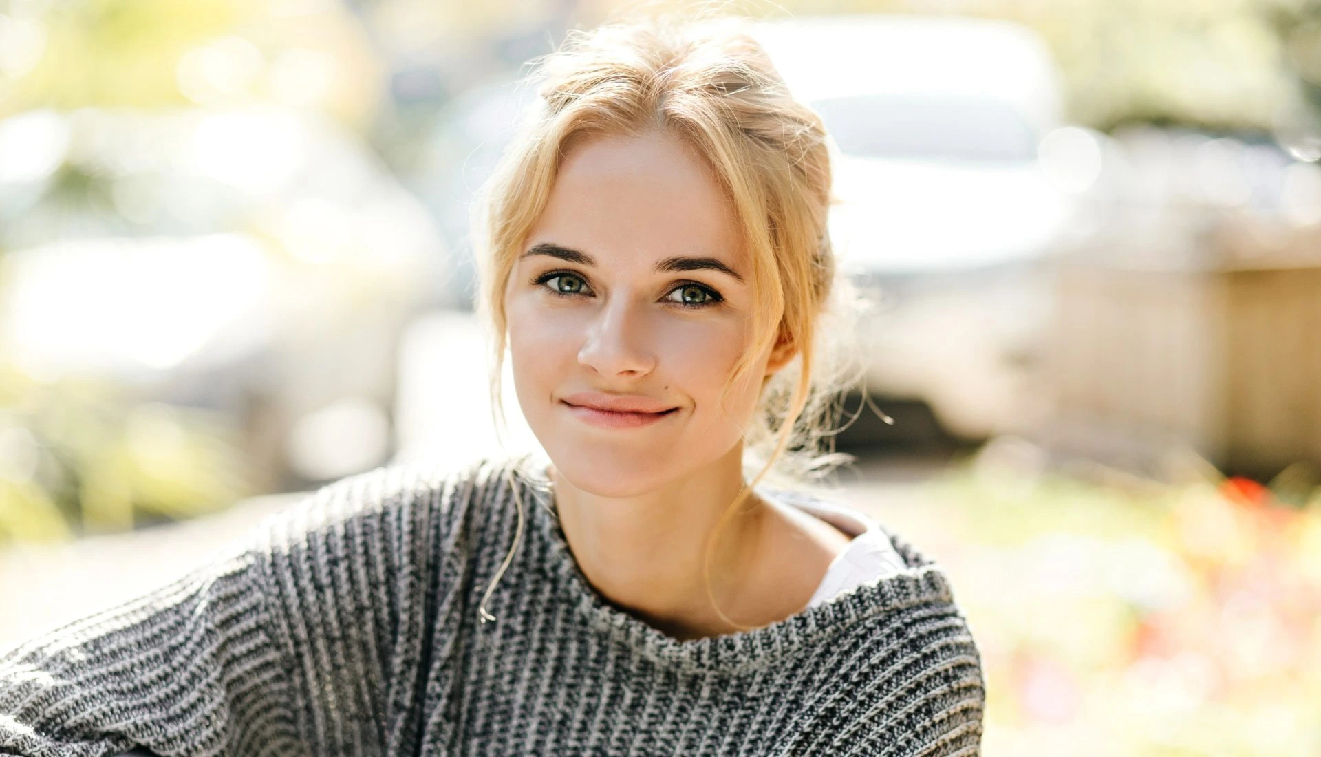 young hopeful woman