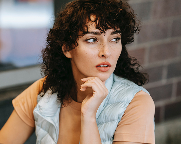 Someone thinking about her next steps after finding out she's pregnant